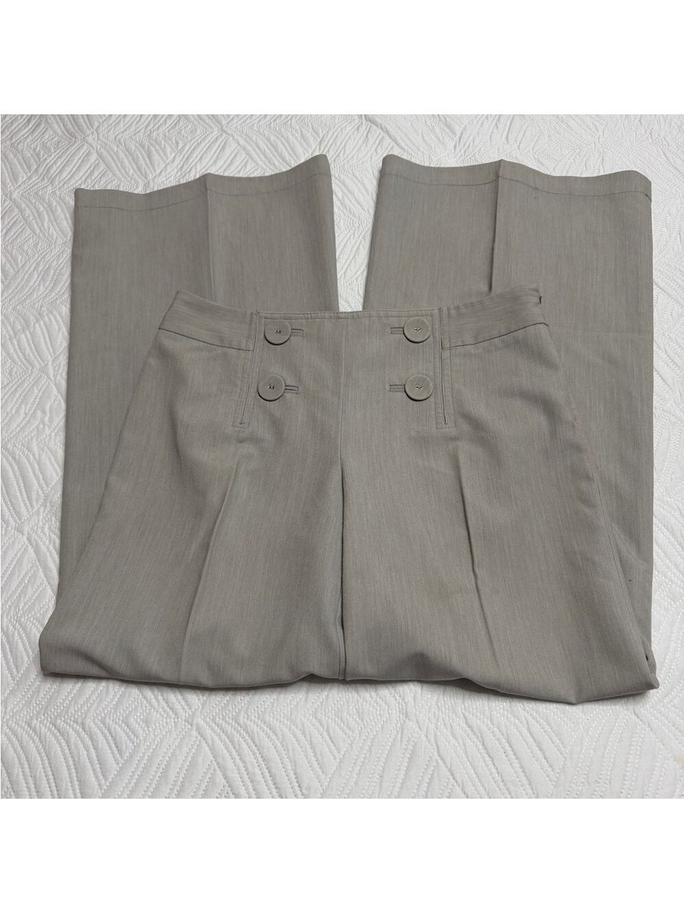 INC Sailor Women’s Beige Wide Leg Trouser Pants. Size 8